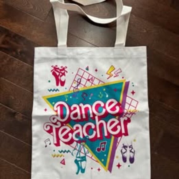 Canvas Dance Teacher Tote Bag  ⭐2 for 15⭐ - Picture 1 of 1